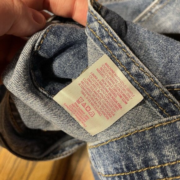 No Boundaries Women Sz L (11-13) Blue Denim Overall Shortalls NWT - Picture 12 of 12